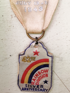 42nd Rainbow Division Badge close up