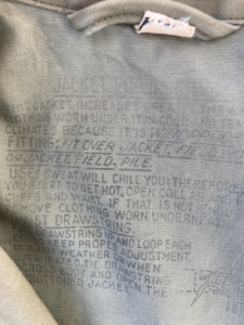 US Army Field Jacket Close-up
