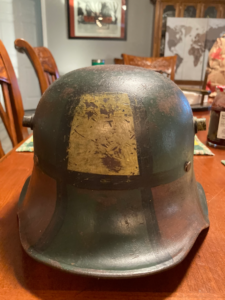 WW2 German camouflage helmet