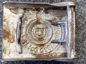 insides of a Waffen-SS belt buckle