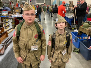 Kids Dressed up as WW2 Airborne Soldiers