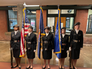 Leavenworth High School Junior ROTC Color Guard and Rifle Team